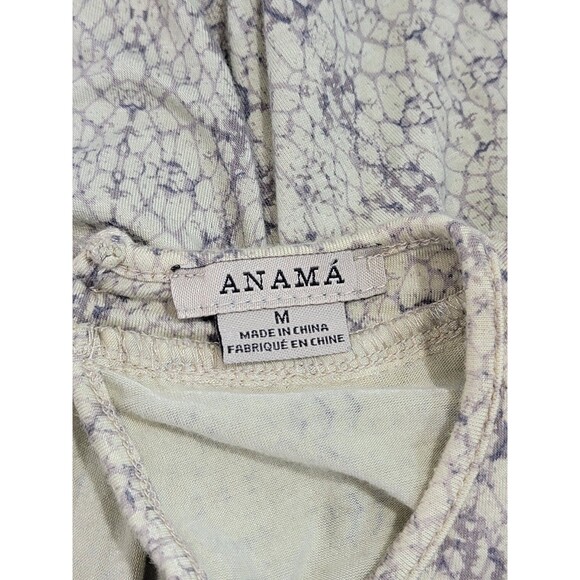 ALK Women's Medium Anama Ruffle V Neck Peasant Button Down Blouse Shirt Top EUC - Picture 12 of 14